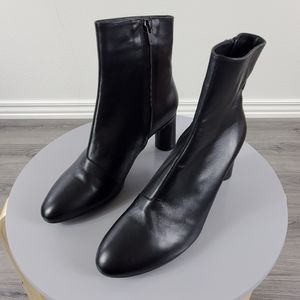 Robert Clergerie Black Side Zip Ankle Boots - NWOT